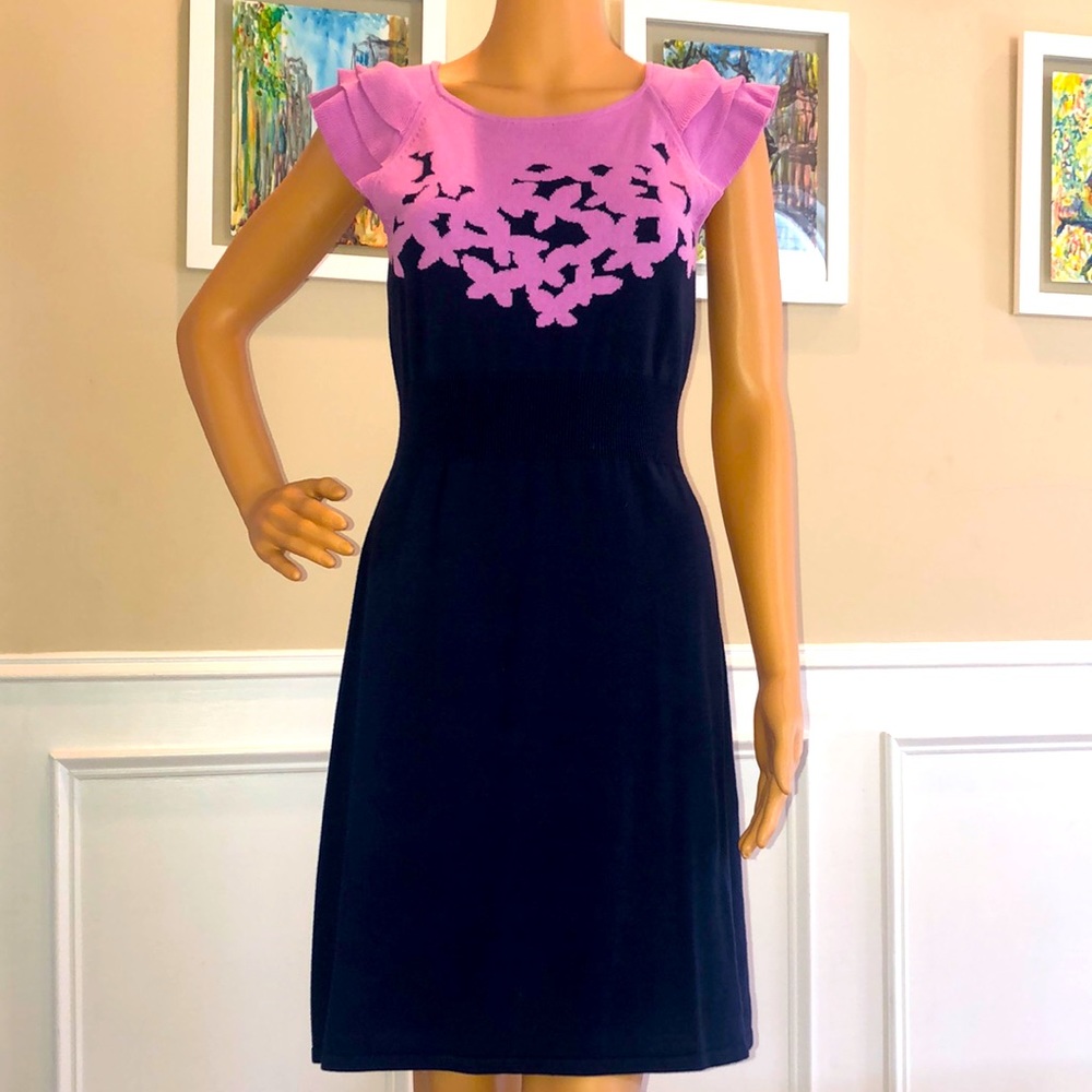 Lilly Pulitzer knit ruffle sleeved dress